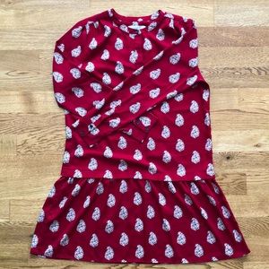 Deep Red shift dress; Ann Taylor LOFT, size M